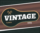 Vintage Labels With Axes Vector