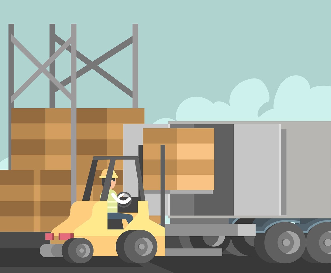 Loading Goods Logistics Vector