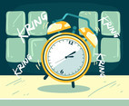 Alarm Clock Time Backgrounds Vector