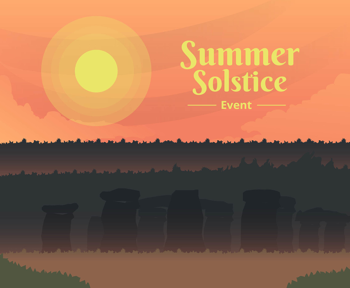 Summer Solstice Event Vector