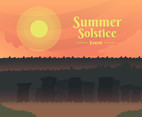 Summer Solstice Event Vector