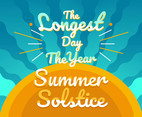 Summer Solstice Vector With Words
