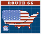 Unique Route 66 Vectors