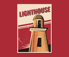 Vintage Lighthouse Party Poster