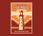 Lighthouse Vintage Poster
