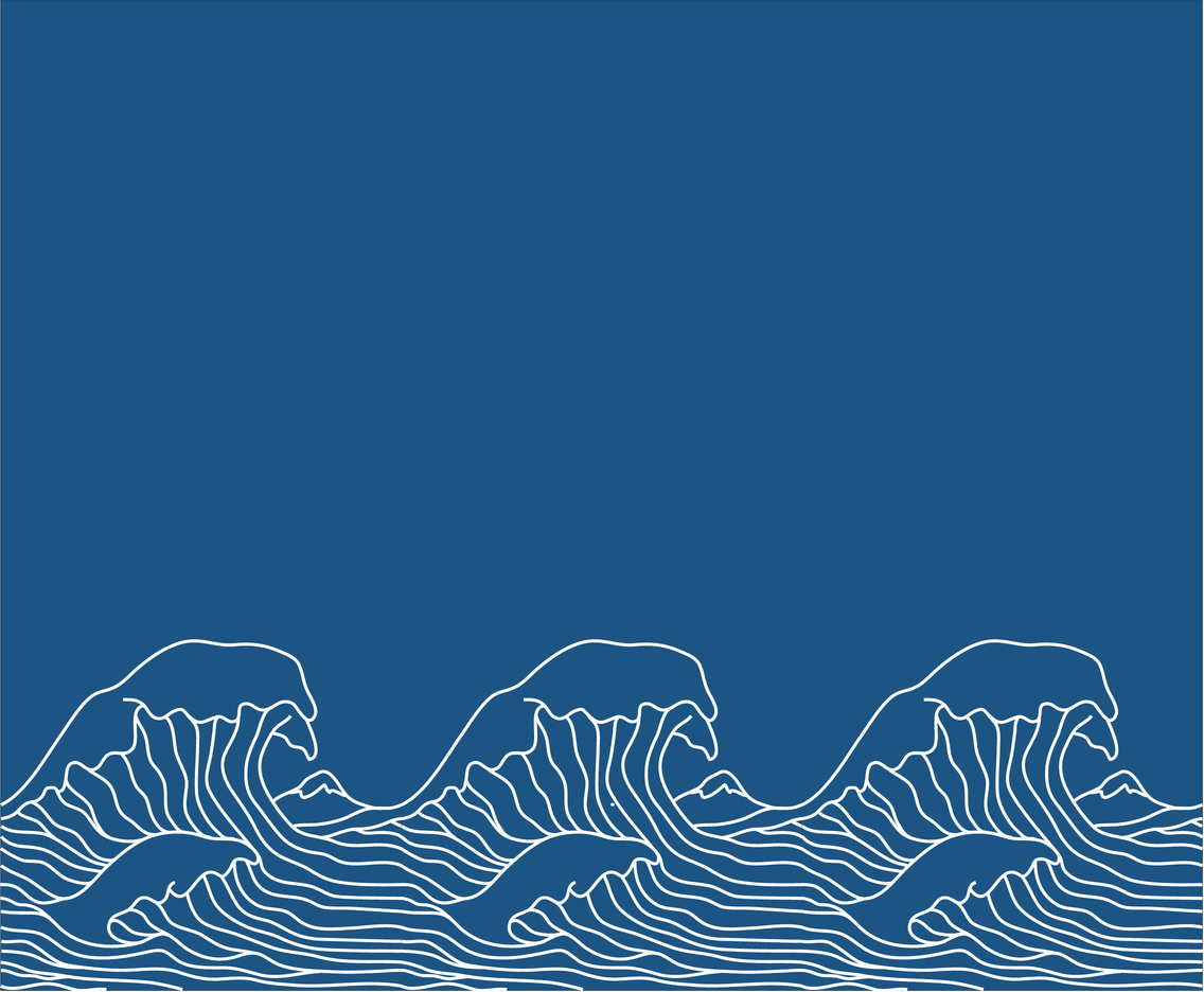 Japanese Wave Illustration Motif