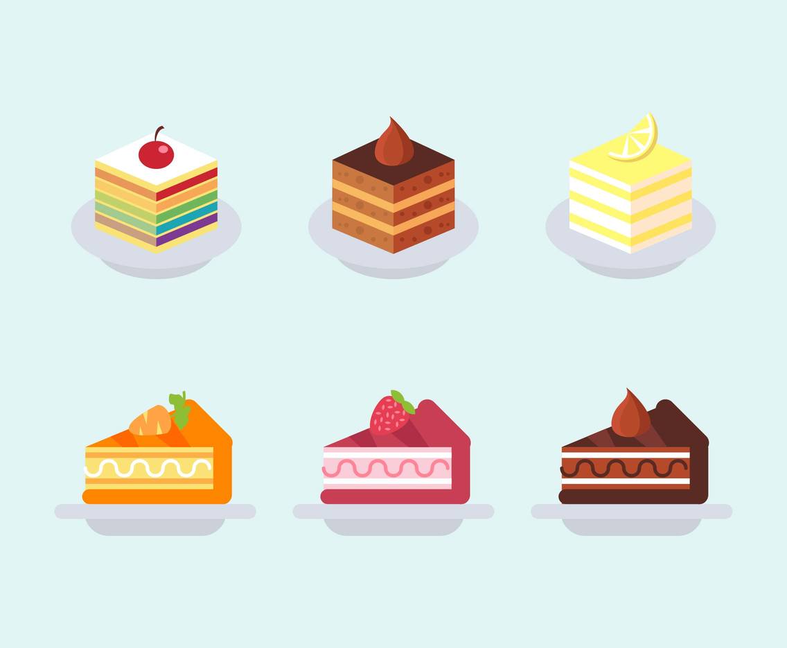 Layer Cake Pack Flat Illustration Vector