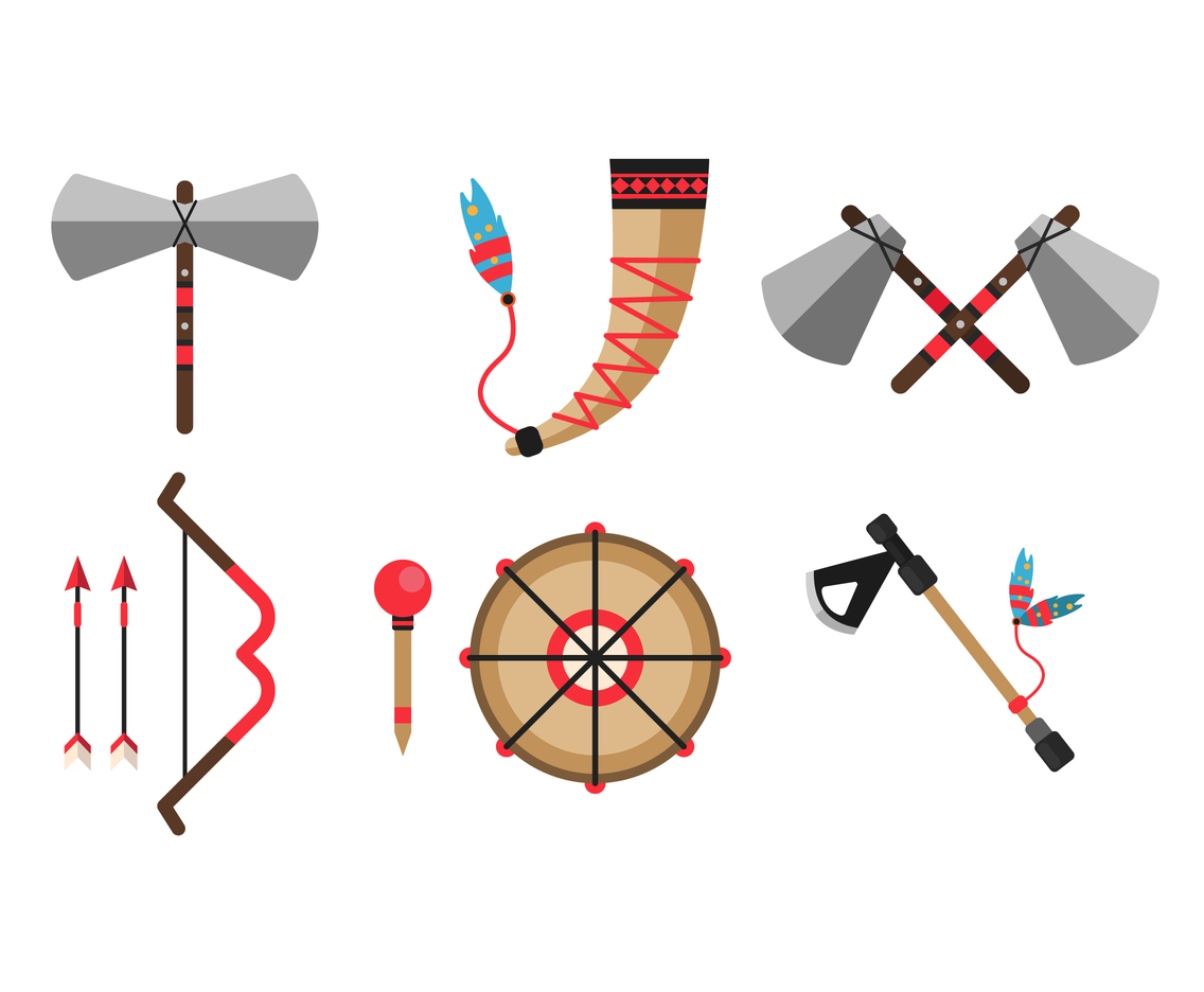 Traditional Indian Weapons Vector