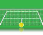 Tennis Net and Ground Vector 