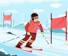 Professional Skier Vector