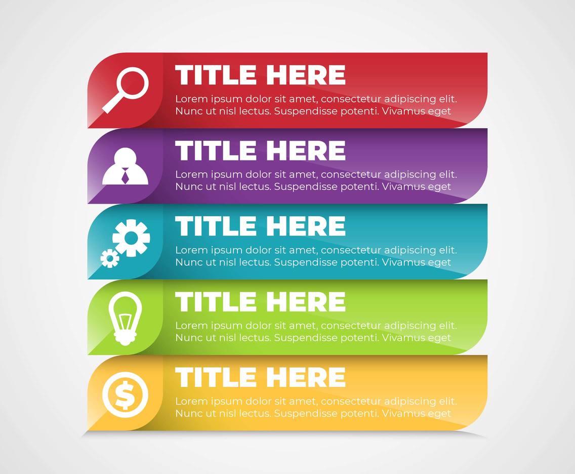 Business Marketing Elements Infographic Vector