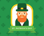 Flat Irish Man Celebrating St. Patrick's Day
