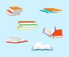 Various Book Clipart Vector