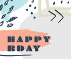 Abstract Happy Birthday Greetings