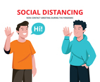 Social Distancing Wave Greeting