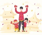 Cute Character Chinese New Year Festivity