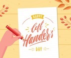 Lettering With Colored Pencils To Celebrate Lefthander's Day