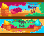 Holi Festival Banners Set