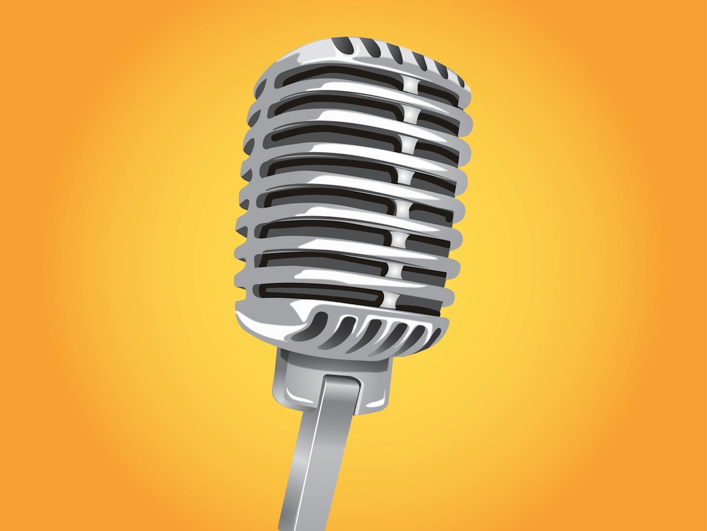 Classic Microphone Vector