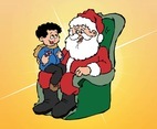 Santa And Kid