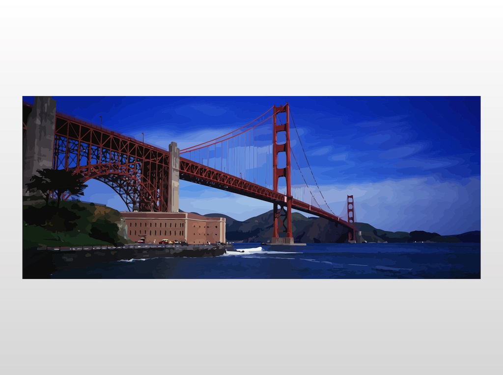 Golden Gate Bridge Vector