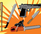 Murder Weapons Vector Graphics