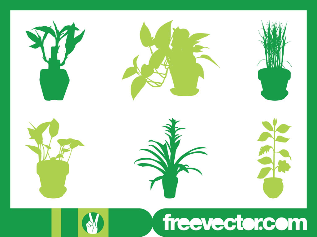 House Plants Silhouettes