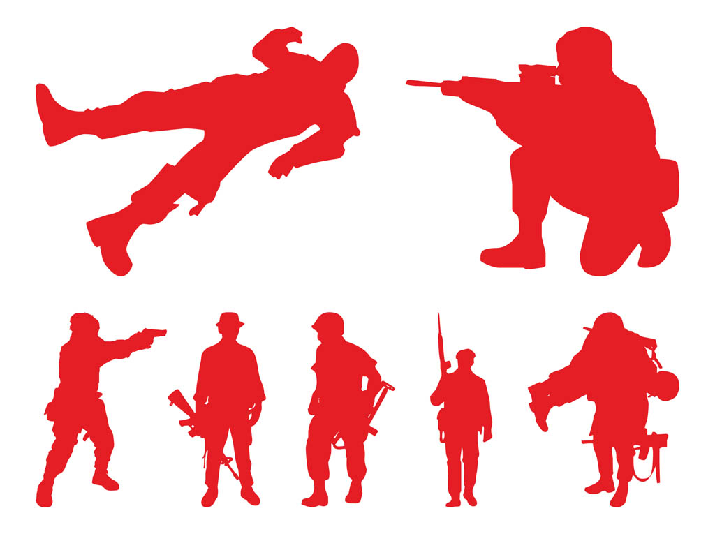 Soldiers Silhouettes Graphics
