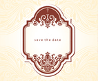 Free Vintage Save the Date Vector