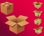 Cardboard Boxes Vectors
