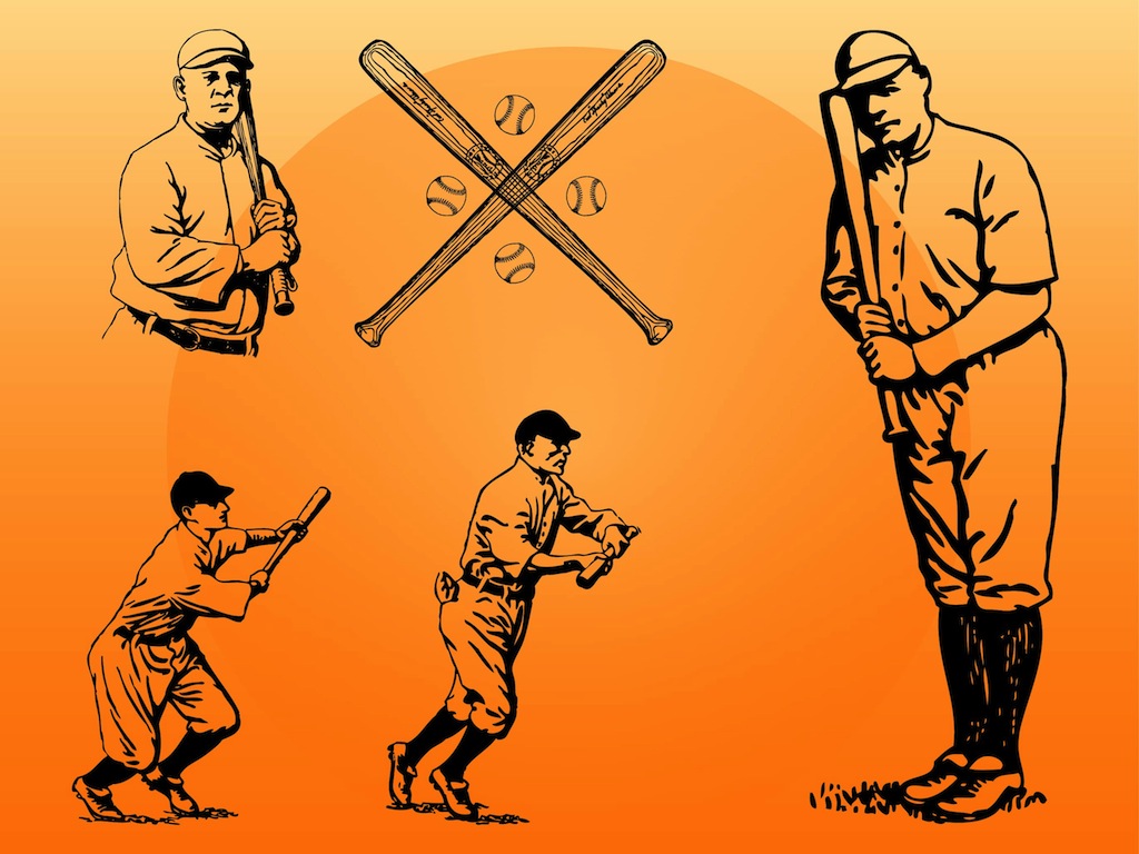 Vintage Baseball Vector Art & Graphics | freevector.com