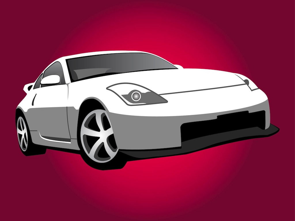 Nissan Car Illustration Vector Art amp; Graphics  freevector.com