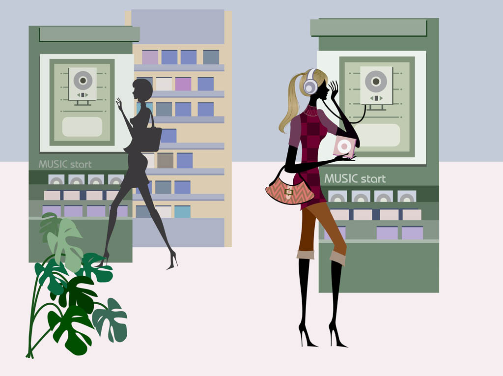 Shopping Women Graphics