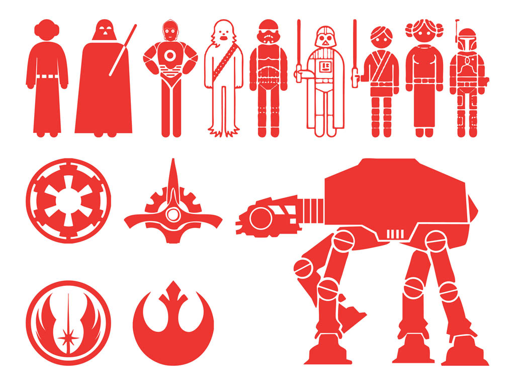 Star Wars Characters Silhouettes