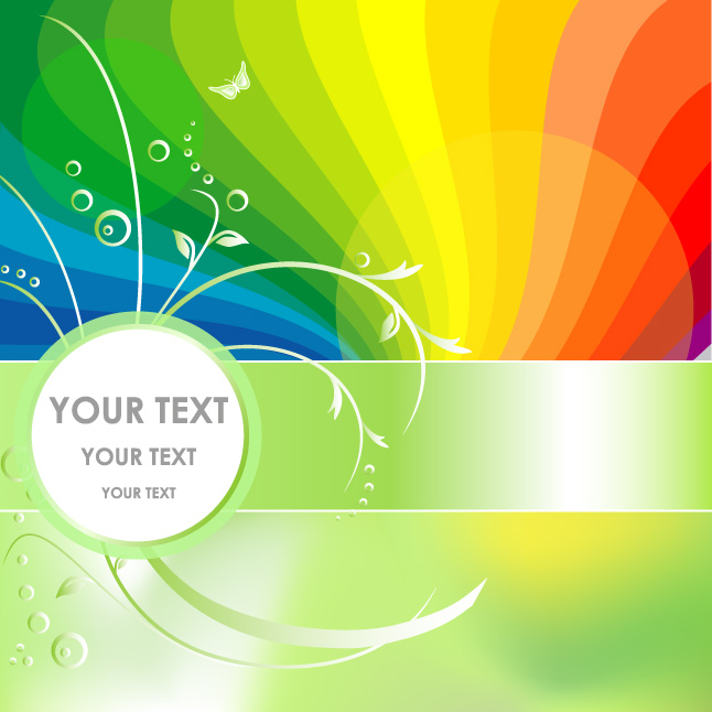 Abstract Rainbow Background Vector Two