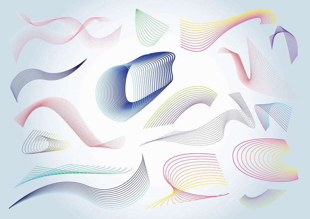 Colorful Vector Spirals