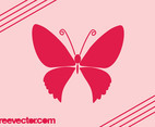 Pink Butterfly Icon