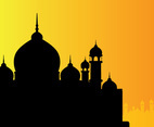 Mosque Silhouette Vector Two