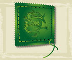 Asian Dragon Stamp