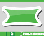 Green Banner Sticker