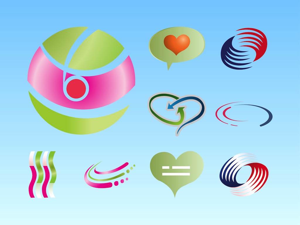 Colorful Logos Vector
