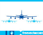 Airplanes Silhouettes Graphics