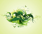 Green Swirling Plants