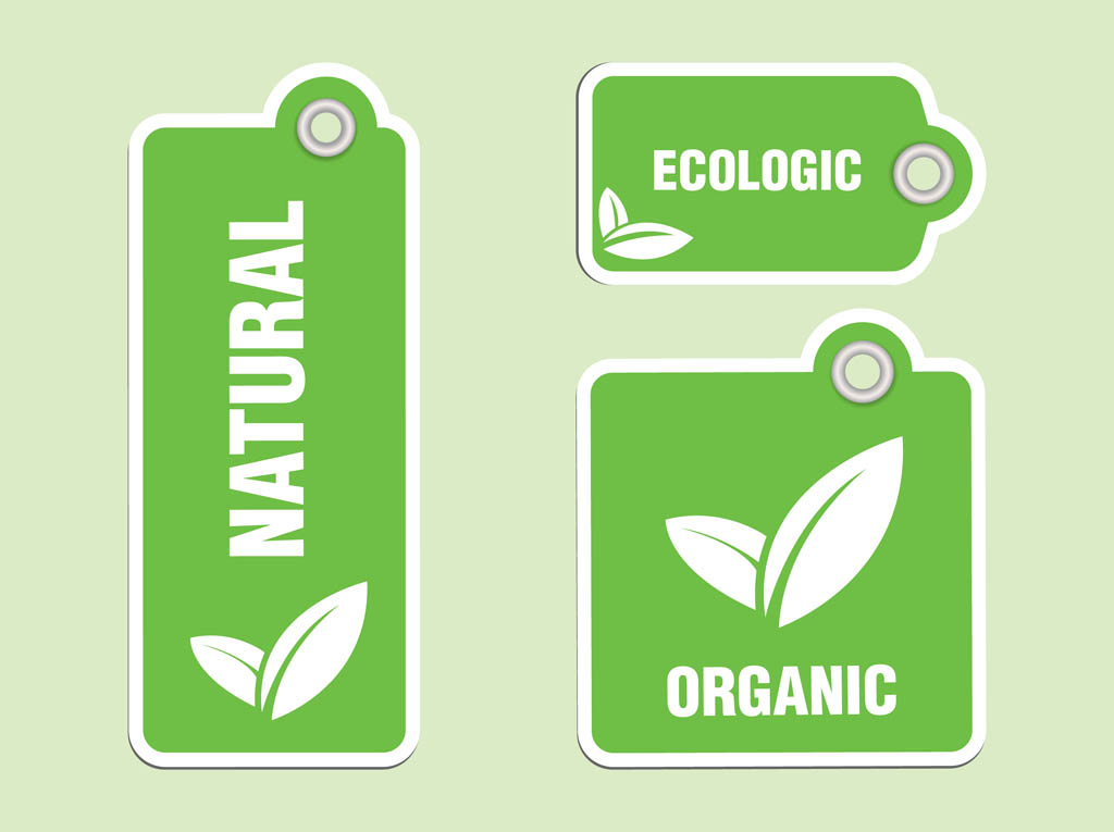 Organic Labels Vectors