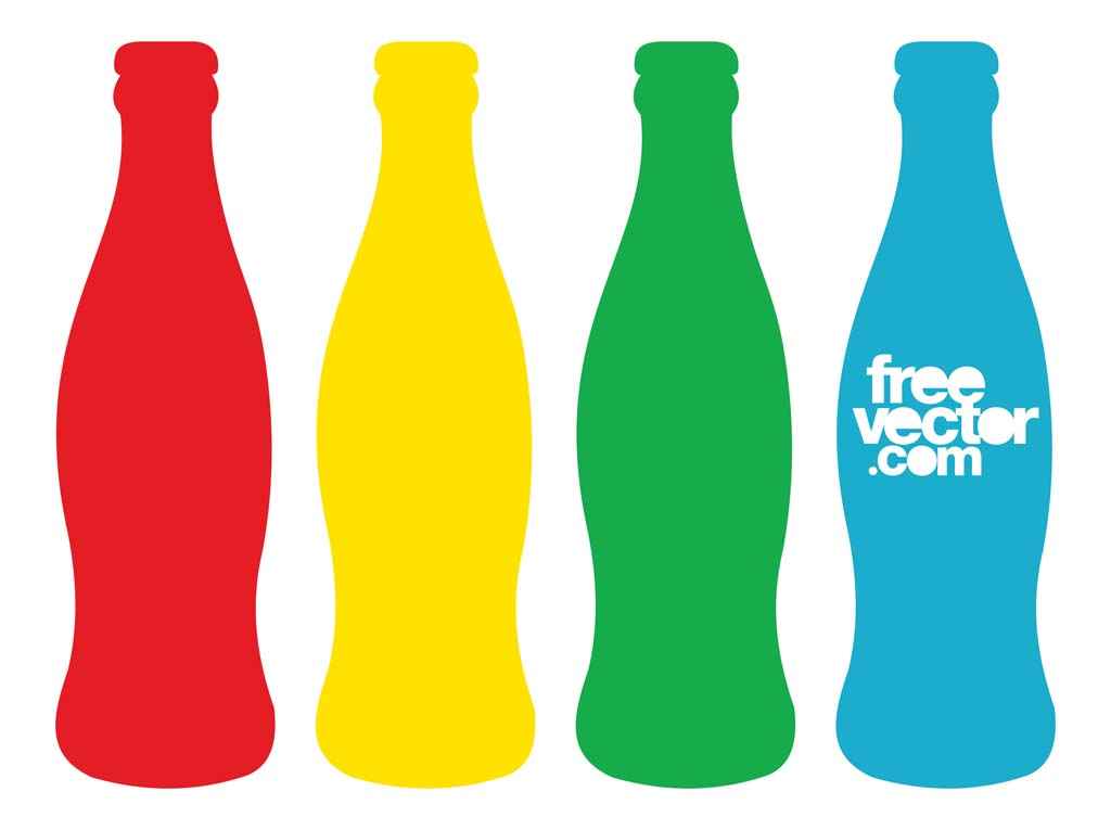 Colorful Beverage Contour Bottles