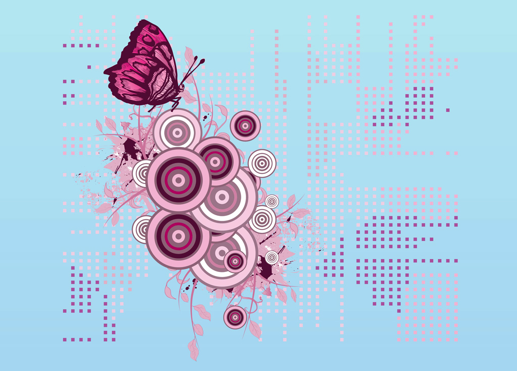 Butterfly Decoration Vector