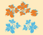 Flower Silhouettes Vector