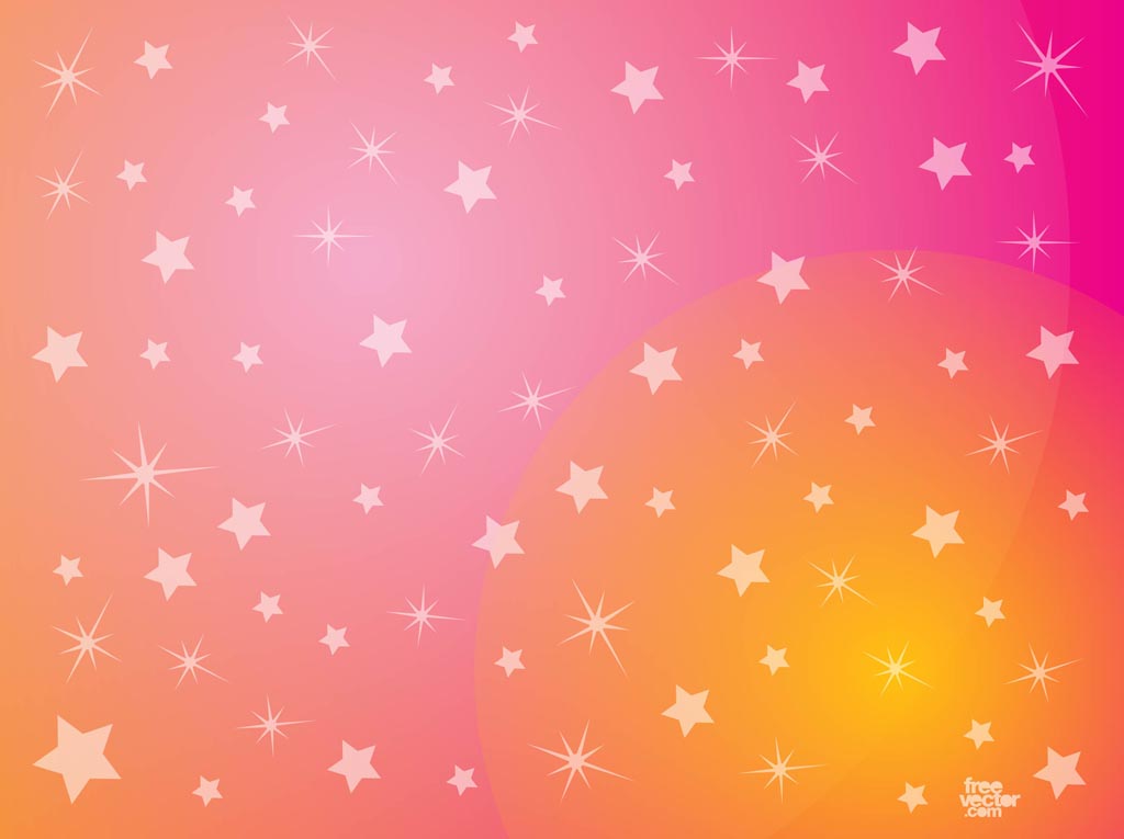 Pink Stars Background
