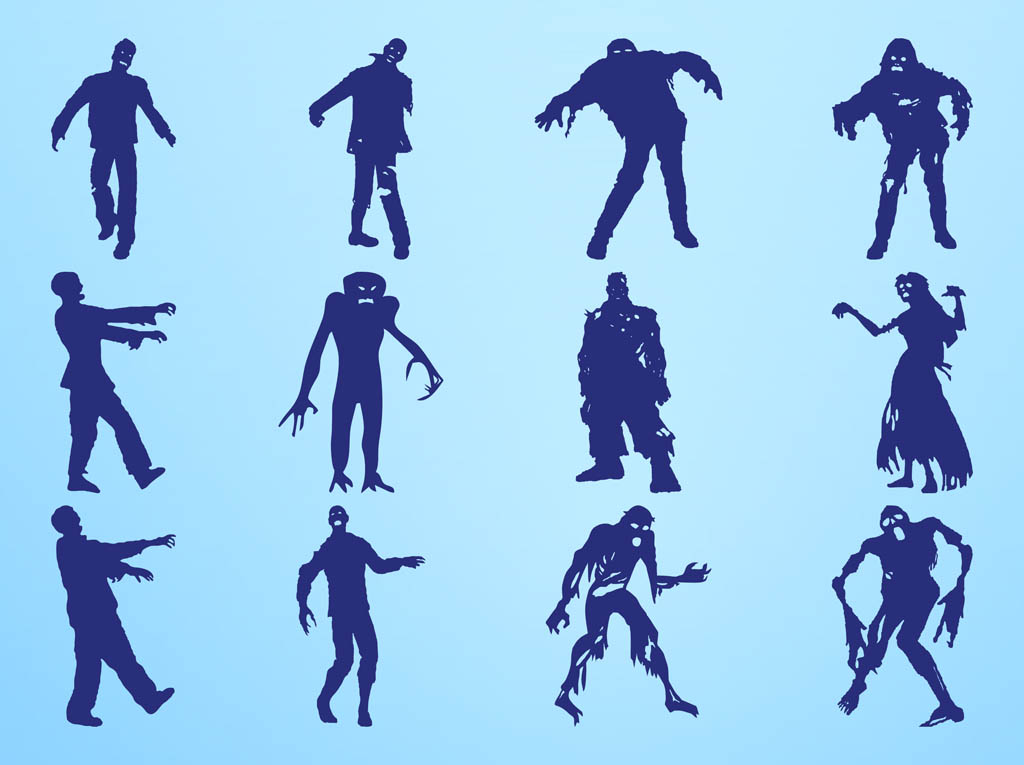 Zombie Silhouettes Graphics