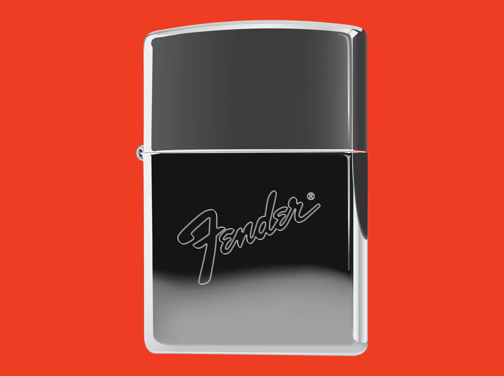 Zippo Lighter With Fender Logo